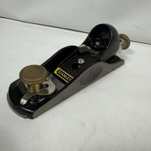 Stanley G12-060 Low Angle Adjustable Throat Block Plane Made In England Black